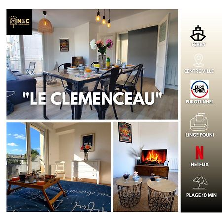 Le Clemenceau Appart-Calais Nord-Balcon-Plage Exterior foto